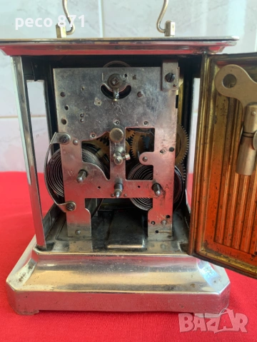 Немски настолен часовник с латерна JUNGHANS Юнгханс, снимка 5 - Други ценни предмети - 53804537