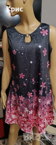 Плажна дамска рокля, размер L, снимка 2 - Рокли - 44605483