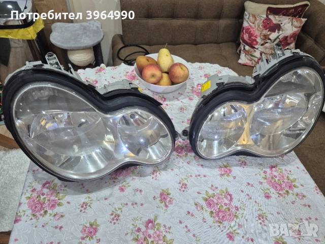 Кристални Оригинални фарове BOSCH за мерцедес С клас W203 ФЕЙС 