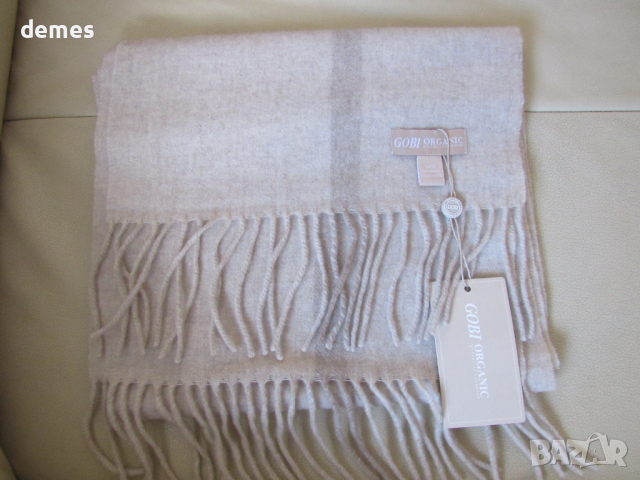 Фин шал 100% кашмир, райе, органичен кашмир, Монголия, снимка 2 - Шалове - 36322006