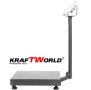 Електронен платформен кантар KraftWorld – до 300 кг, платформа 45×60см, снимка 3