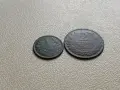 лот 1 стотинка 1901, 2 стотинки 1901 Княжество България - 2 броя, снимка 1