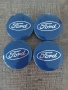 Капачки за джанти Форд сини 52/ 55/60 , снимка 3