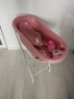 Бебешка вана 88 см с оттичане, термометър и подложка – Nordic Pink , снимка 2