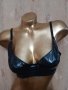 80 В Черен кожен сутиен/ бюстие/, снимка 2