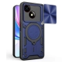 Удароустойчив магнитен калъф за ZTE Blade A35e 5G- Слайд капак за камерата, 360° Стойка, вкл. Протек, снимка 3