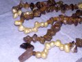 СТАРО СКЪПОЦЕННО КОЛИЕ ЕСТЕСТВЕНИ РЕЧНИ ПЕРЛИ АМЕТИСТ и ПАТИНИРАН МЕТАЛ 38887, снимка 11