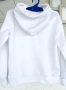 Детско худи с качулка PRADA оригинал  унисекс – бяло, за 3-4 години , снимка 4