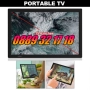 Преносим телевизор 16 инча, портативен цифров телевизор 16 инча 12v / 220v, снимка 1