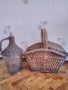 Автентичен кошник и дамаджана за декорация към битова къща., снимка 2