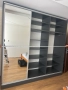 3009 трикрилен MDF МДФ гардероб 240/235см цена 2 000 лв или  1022.58евро   -235см висок, 240см широк, снимка 7