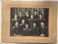 Стара групова снимка, картон : Офицери, академия 'В.И.Ленин", голям формат, снимка 1