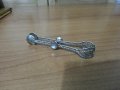 Посребрена щипка филигран , снимка 5