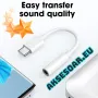 Преходник от USB Тип C към 3,5 мм AUX жак, адаптер за слушалки Usb-C към 3 5 мм жак HiFi аудио стере, снимка 9
