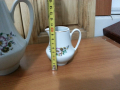 Стар български порцелан кана чайник латиера, снимка 4