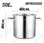 Казан 50л от неръждаема стомана и двойно дъно, снимка 1