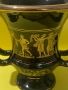  Винтидж ваза Спиропулос с гръцки дизайн, изработена от порцелан с 24-каратово злато.1980 г., снимка 2