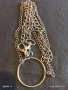 Голяма верига аксесоар за портфейл, чанта, джобен часовник здрава перфектно състояние 51251, снимка 1