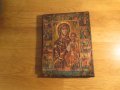 † Стара православна ръчно рисувана икона Житие на Дева Мария, Света Богородица религия, снимка 3