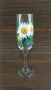 Две чаши за шампанско, ръчно рисувани, снимка 3