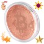 Колекционерска Позлатена биткойн монета за колекция сувенири за познавачи на Bit Coin криптовалутата, снимка 8