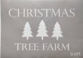 Самозалепващ шаблон Christmas tree farm S075 скрапбук декупаж, снимка 1 - Други - 42532796