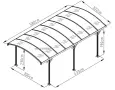 Навес за кола, беседка за градина 5.8x3x2.3 m/ h..София,Пловдив Ст. Загора, Бургас , снимка 2