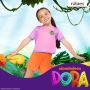 Нов Официален Dora the Explorer детски маскараден костюм Rubies 3 части с раничка, снимка 5
