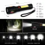 LED фенер с zoom и странична COB светлина, снимка 4