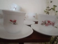 Сервиз 6 чаша и чинийки Arcopal Francee , снимка 7