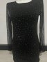 Къса черна рокля размер S/M, снимка 4