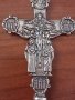 Сребърен масивен кръст, снимка 1 - Колиета, медальони, синджири - 42461267