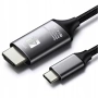 Кабел Type C към HDMI Digital One SP01146, Преходник TypeC to HDMI, 4K, 60Hz, 2m, снимка 3