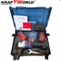 Акумулаторен Ъглошлайф 125мм Kraftworld с 2 Батерии в Куфар, снимка 5