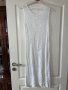 фабрично плетена  бяла дълга елегантна рокля миди midi дължина , снимка 8