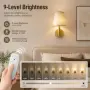 2 акумулаторни стенни аплика 4400 mAh с дистанционно и 16 цветови режима, снимка 2