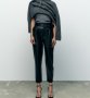 Нов кожен панталон Zara, размер M/L, снимка 1 - Панталони - 39920617
