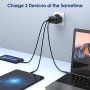 Нов 3-портов Type C PD PPS QC Fast Charge Бързо зареждане 65W USB C Стенен адаптер Зарядно, снимка 3