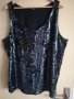Нова блуза  потник черна с черни пайети, снимка 1 - Потници - 41472128