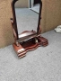 Голямо настолно огледало с чупещо се рамо и интарзия, снимка 3