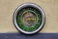 Часовник декориран с напълно естествен скандинавски мъх , снимка 1 - Антикварни и старинни предмети - 44370418