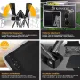 KESSER® Сгъваемо къмпинг легло 190см, къмпинг шезлонг, включително чанта за носене, къмпинг светлина, снимка 7