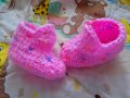 Бебешки терличета за новородени в розово, снимка 3