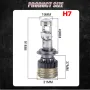 170W Високосилови N9 H7 лед крушки с  Лупи Лупи H7 led , снимка 4