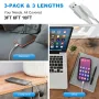 USB-C кабел 3A Бързо зареждане, 2 пакета (1метр+3 метра) USB A към тип C, снимка 5