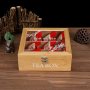 Дървена кутия за чай с 9 отделения, снимка 6