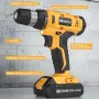 Комплект акумулаторен винтоверт FADAKWALT 20V, мощен комплекти свредла, въртящ момент 30N, снимка 3