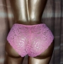 Zeemen M  Сладко розови дантелена бикини , снимка 1 - Бельо - 36065163