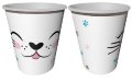 Miss Cat Kitten Коте 8 бр картонени чаши чашки парти рожден ден
