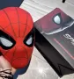 Маска на Спайдърмен Марвел с мигащи очи с контрол от брадичката Spiderman Marvel Хелоуин карнавал, снимка 5